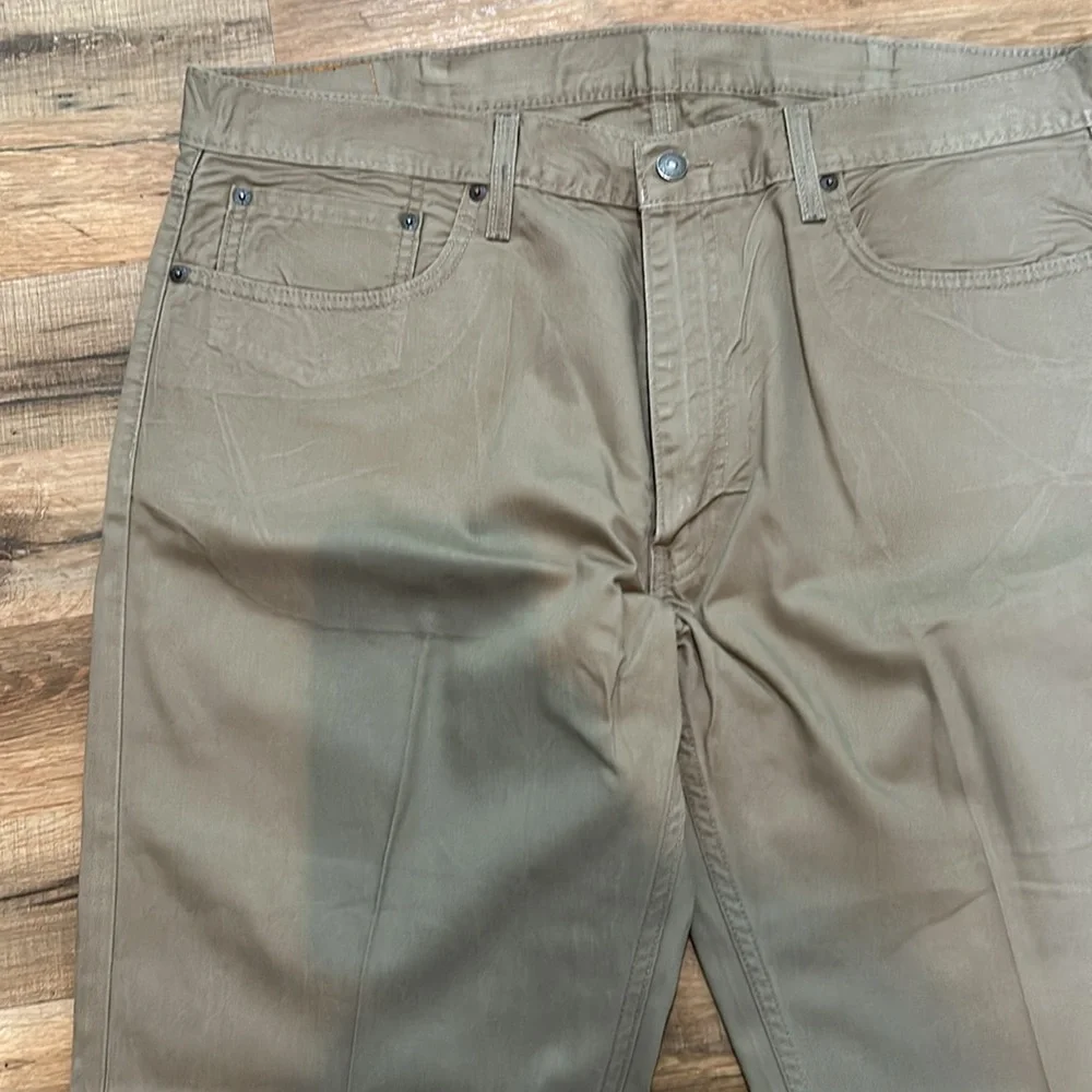 LEVIS  559 KHAKIS PANTS MEN W40L32 BROWN RELAX FIX - Picture 6 of 9